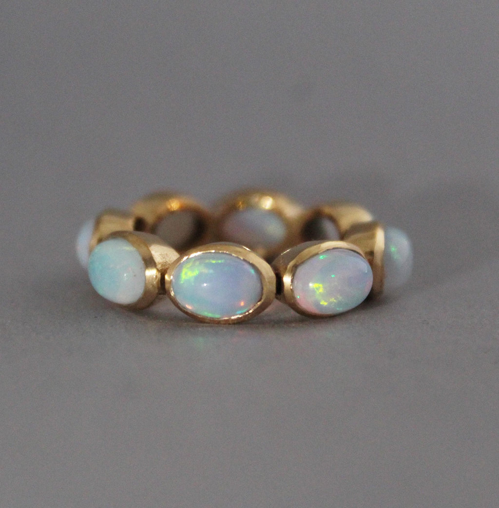 Gold Opal Ring • Dainty Gold Celestial Jewelry • Promise Ring • Gift for Her • Gold Filled Ring • Birthstone Ring • Rings for Women