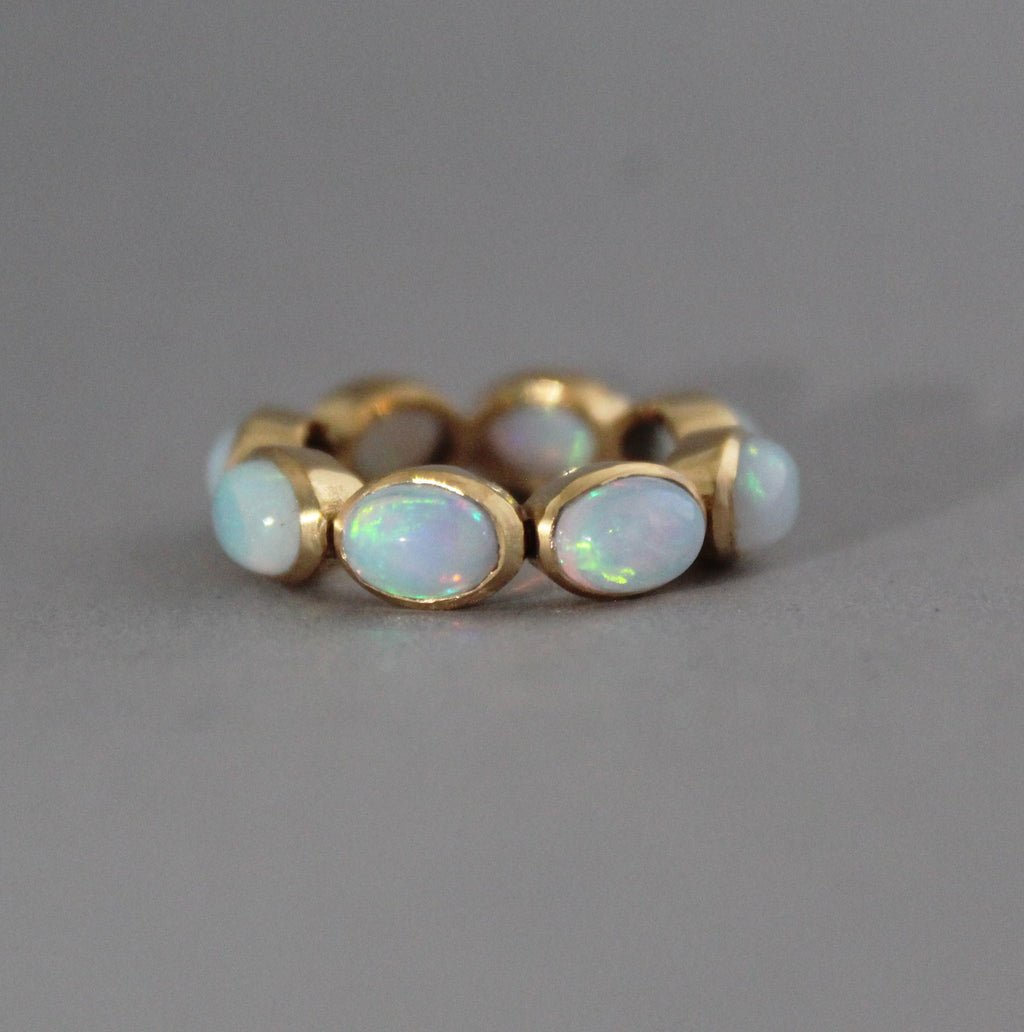 Gold Opal Ring • Dainty Gold Celestial Jewelry • Promise Ring • Gift for Her • Gold Filled Ring • Birthstone Ring • Rings for Women