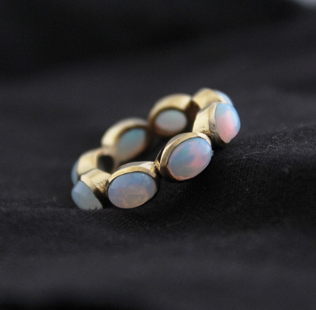 Gold Opal Ring • Dainty Gold Celestial Jewelry • Promise Ring • Gift for Her • Gold Filled Ring • Birthstone Ring • Rings for Women