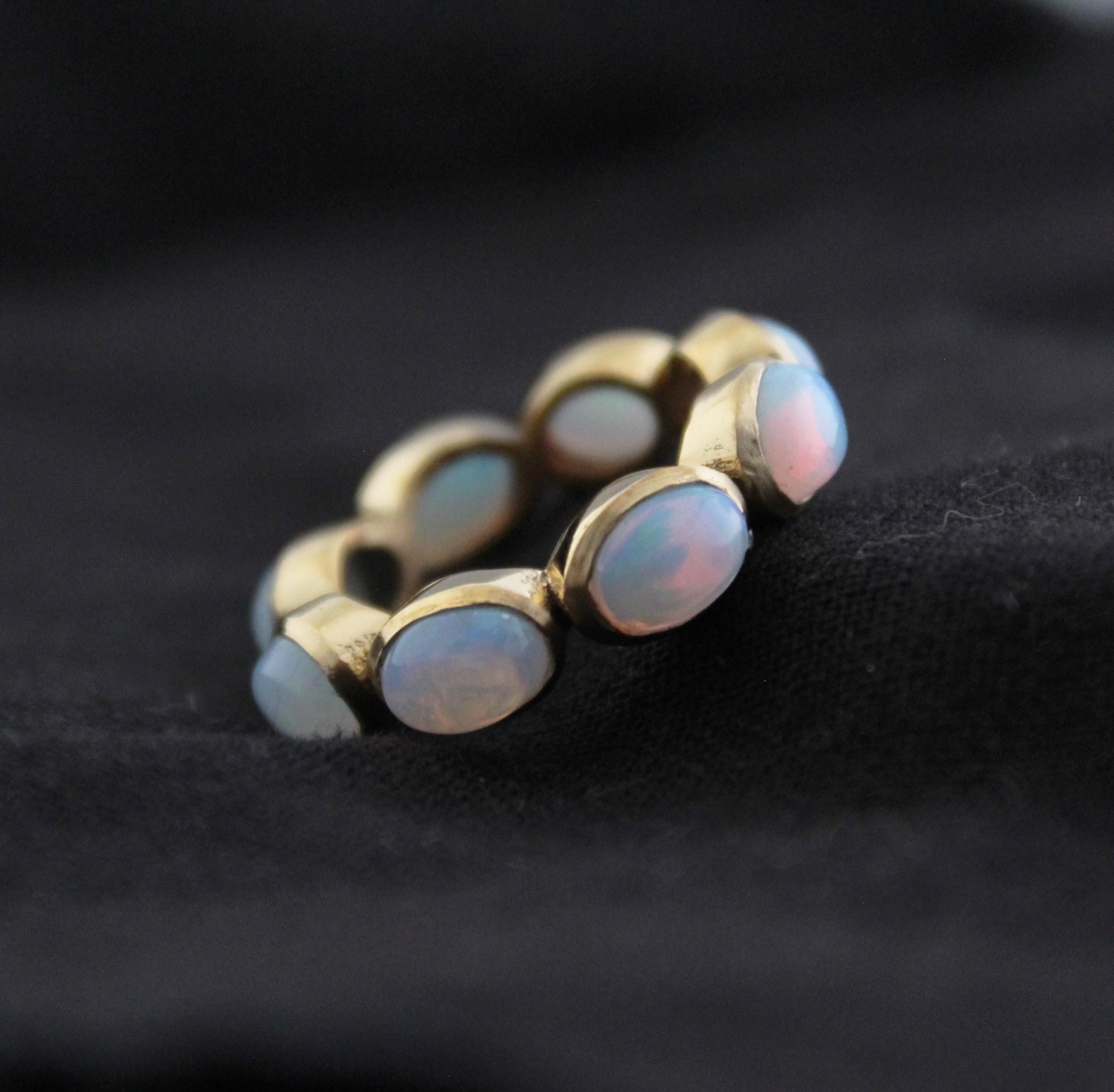 Gold Opal Ring • Dainty Gold Celestial Jewelry • Promise Ring • Gift for Her • Gold Filled Ring • Birthstone Ring • Rings for Women