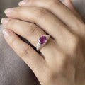 Oval Pink Tourmaline Ring, Oval Gemstone Signet Ring, October Birthstone Jewelry, 925 Sterling Silver Dainty Ring Gift Women, Engagement