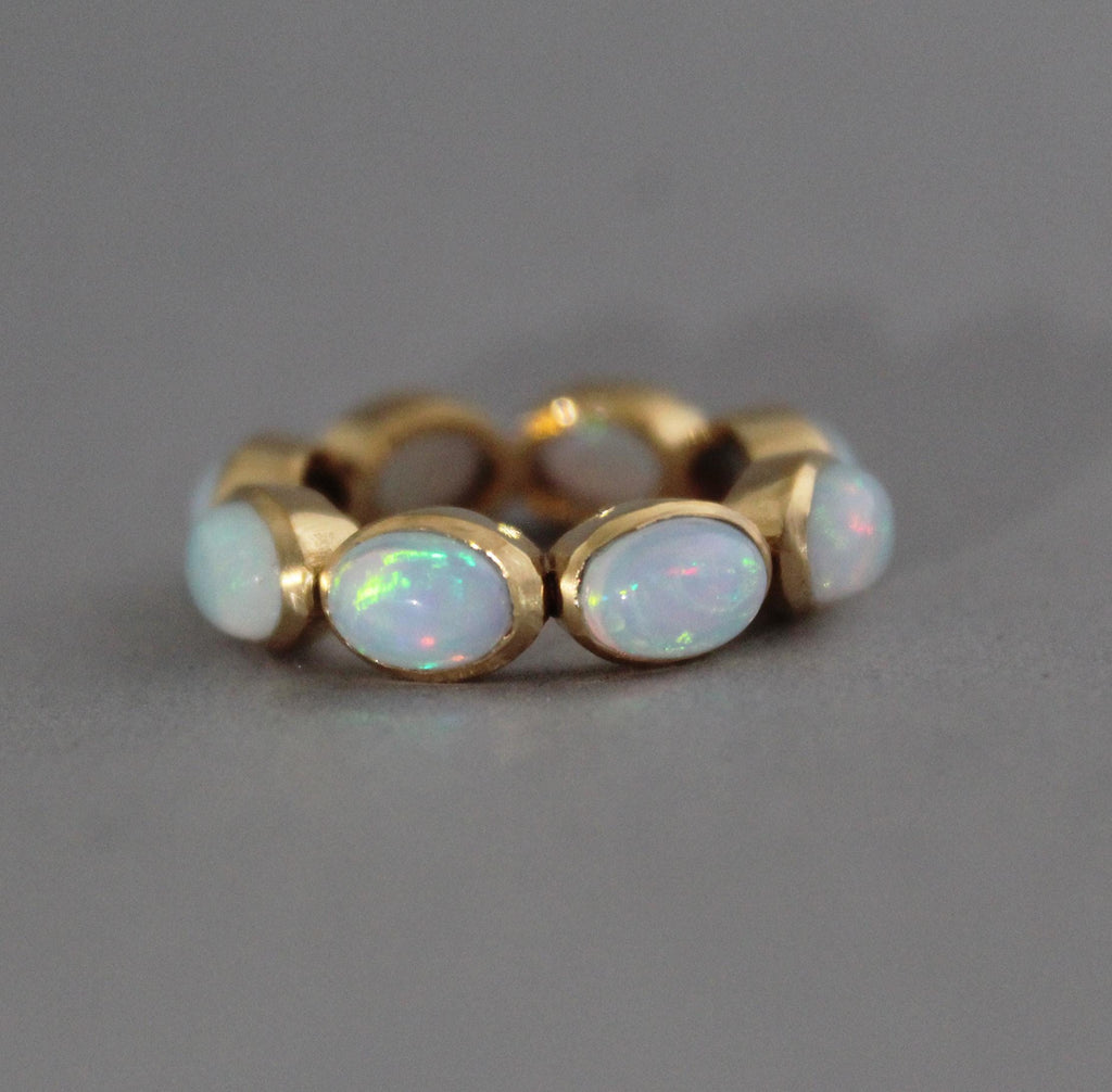 Gold Opal Ring • Dainty Gold Celestial Jewelry • Promise Ring • Gift for Her • Gold Filled Ring • Birthstone Ring • Rings for Women