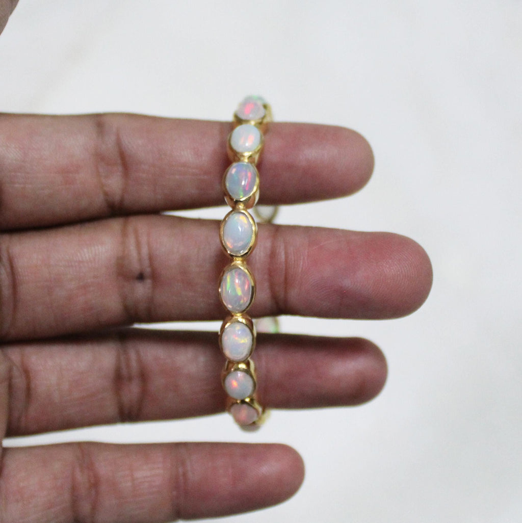 Opal Bracelet, October Birthstone, Bridesmaid Gift, Handmade Birthstone Wedding Jewelry