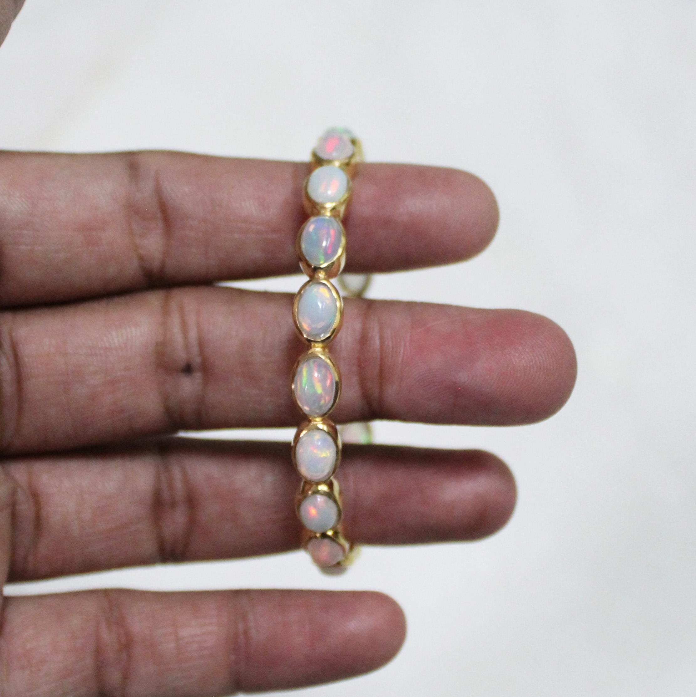 Opal Bracelet, October Birthstone, Bridesmaid Gift, Handmade Birthstone Wedding Jewelry