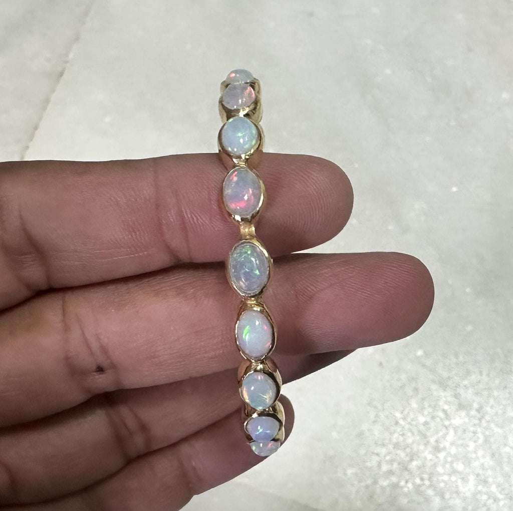 Opal Bracelet, October Birthstone, Bridesmaid Gift, Handmade Birthstone Wedding Jewelry