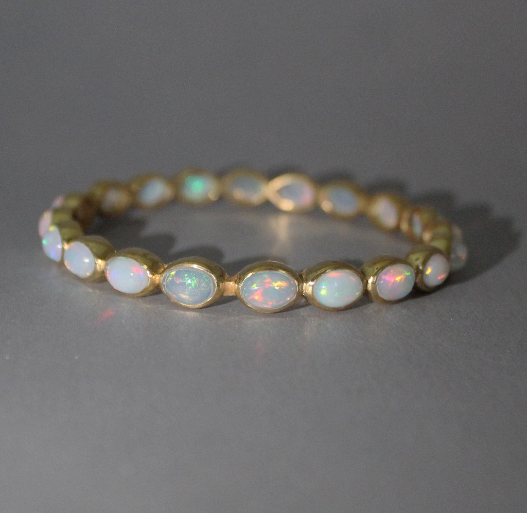 Opal Bracelet, October Birthstone, Bridesmaid Gift, Handmade Birthstone Wedding Jewelry