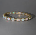 Opal Bracelet, October Birthstone, Bridesmaid Gift, Handmade Birthstone Wedding Jewelry