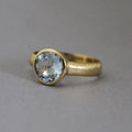 Aquamarine Dainty Gold, March Birthstone, Cocktail Ring, Statement Women Ring, Mothers Day Gift