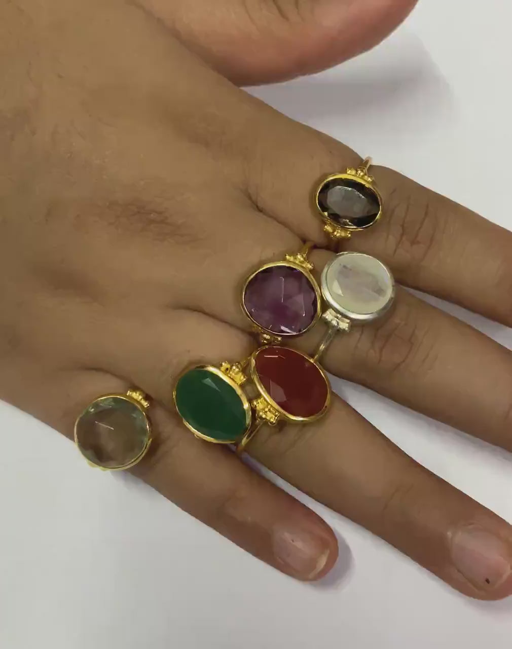 Amethyst Ring, February Birthstone, Dainty Sterling Silver Gold Ring, Unique Purple Amethyst Ring, Nature Inspired Ring